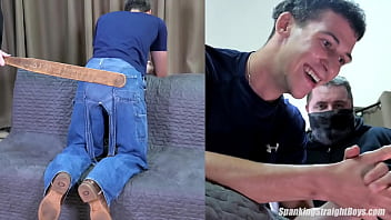 Preview 2 of Musturbate With Fingure - A Hot Straight Boy gets his First Ever Spanking