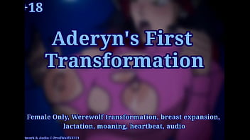 Preview 1 of Anal Squirt German - Aderyen&#039_s First Transformation - female Werewolf TF audio