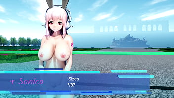 Preview 1 of Becca Bailey - Super Sonico Vs The Marine
