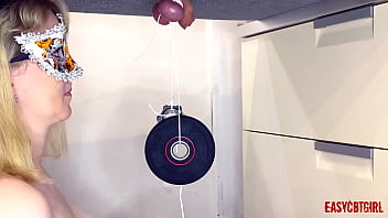 Preview 4 of Japnessex Hd - I persuaded my step sister to play with my eggs on the milking table,  and she tied weights to them AnnyCandy Painboy