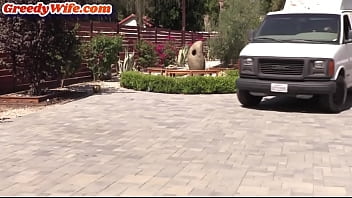 Preview 1 of Donkey Xxx Xnxx Video - Babe cockriding electrician after busting him jerking