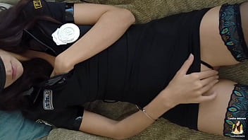 Preview 2 of Sex Pajabi - POLICE WOMAN ARRESTS HERSELF TO HAVE AN INTENSE ORGASM - CANDICE DELAWARE
