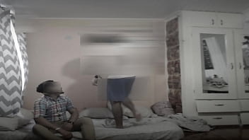 Preview 1 of Mature Lesbian Forced Teen Tits - Spy Cam - Girlfriend Hides In Wardrove While A Guy Comes Over To Suck My Dick &amp_ Eat My Ass