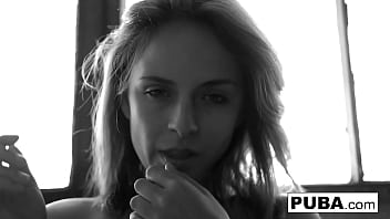 Preview 3 of Telugu Puku Dengudu Videos - Sexy Ashlee Graham smokes while showing off her natural tits