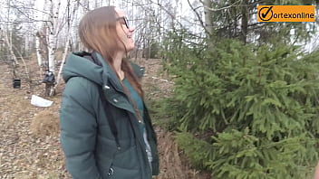 Preview 1 of Sex With Dog Download - Real Amateur Public Sex in Cold Autumn Day - Vortexonline