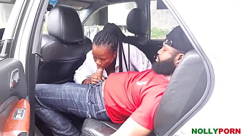 Preview 2 of India Home Made Vadio - Ladygold Africa Had a Good Time With Nigerian Porn Star Krissyjoh Chris in The Car