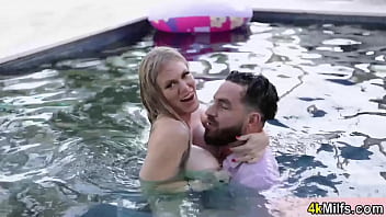 Preview 3 of Sonali Xx Video - Massive titted MILF fucked by the pool after a titjob