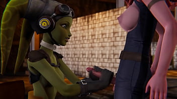 Preview 1 of Porno Xxx Videos Download - Futa Mara Jade on Female Twilek Hera Syndulla - Star Wars Inspired 3D Porn