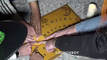 Preview 4 of Hoben - Amazing porn fuck bareback in the night in HALLOWEEN during the night ceremony Crunchboy