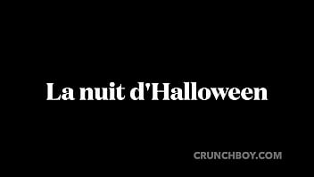 Preview 1 of Hard Sex Open Blood - Amazing porn fuck bareback in the night in HALLOWEEN during the night ceremony Crunchboy