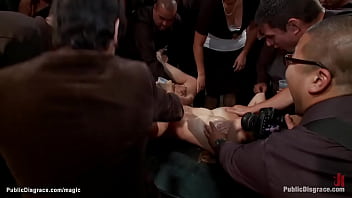 Preview 4 of Postman Guy - Tied up and groped slut in public