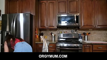 Preview 1 of Turkin Virgin - Brunette hot StepMother Boosts StepSon&#039_s Confidence with a hot Blowjob
