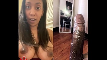 Preview 4 of Petite Young Black Teen Creampie - &ldquo_ Rate That Dick &rdquo_ DestinyRed8 &amp_ DestinyRed2