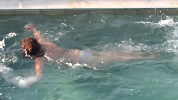 Preview 2 of Dotor Wwwwxxxx - Beautiful 58-year-old Latin mother enjoys and exhibits herself on the beach,  full masturbation in front of the hotel owner,  orgasms,  she moans asking him to fuck her in the ass
