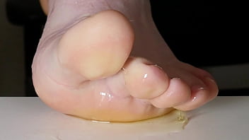Preview 4 of Rema Khan Sex Video - Precum covered toes