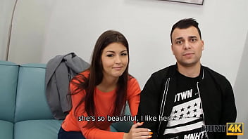 Preview 2 of Sex Bbw Fat Japanese Mom - HUNT4K. Slender hottie copulates with owner of car near her cuckold BF