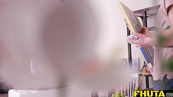 Preview 1 of Bata Nagar - FHUTA -  A Nice Anal Reward After Painting Lila West