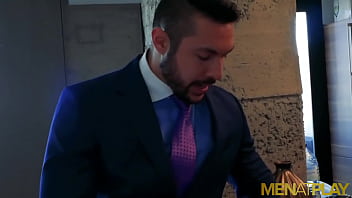 Preview 2 of Arapic - MENATPLAY Ripped Manuel Skye Anal Fucks Suited Seth Santoro
