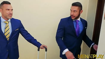 Preview 1 of Arapic - MENATPLAY Ripped Manuel Skye Anal Fucks Suited Seth Santoro