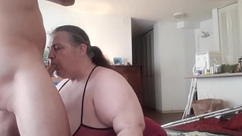 Preview 3 of Rape Section By Brazzers - Blowjob from my BBW landlord