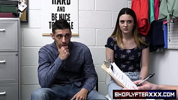 Preview 1 of Xnxx Movei Shd - ShoplyfterXXX.com - When Kinsley Kane and her boyfriend are caught using a stolen credit card,  loss prevention subjects Kinsley to a thorough strip and cavity search.