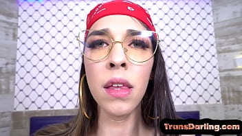 Preview 3 of Xxx Bf Chor Blood Pressure - Trans beauty tugging hardcock while fingering asshole