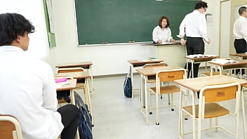 Preview 4 of Waptek Sxx Home Mom Sun Sxx - 声が出せない絶頂授業で10倍濡れる人妻教師 折原ゆかり