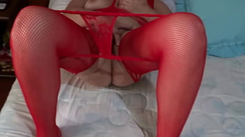 Preview 1 of Sani Leino - 58 year old Latina mom super intense orgasm compilation while stepson jerks off watching her