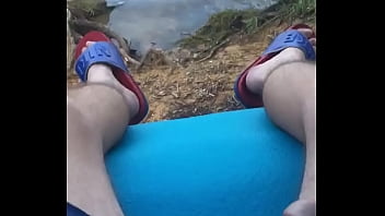 Preview 1 of Full Anul Sex - Jerking off at the lake