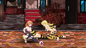 Preview 4 of Bokep 2 Lawan 1 - Hentai game &quot_Atelier Tia&quot_ Beautiful anime girl with big breasts has sex on the street with some men.