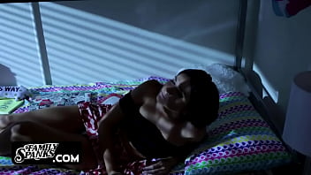 Preview 1 of Fan N1 - Cute Violet Rain Wakes Up her Stepbro Juan El Caballo Loco after going Bed