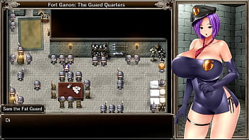 Preview 1 of Susy S - Karryn&#039_s Prison [RPG Hentai game] Ep.4 Warden first handjob after being strip off by prisoners