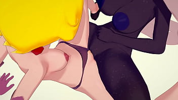 Preview 1 of School Girl Xxxveido Hd - Super Mario  Lesbian - Shadow Peach and Shadow Queen