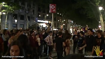 Preview 4 of Shameless Girls - Local Spanish slut fucked in public