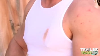 Preview 1 of Pissing Girls Party - TRAILERTRASHBOYS Drew Sebastian Barebacks Devin Franco