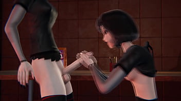 Preview 2 of Nieta Tetona Con Abuelo - Halloween Special - Mavis Dracula gets creampied by her clone - Hotel Transylvania