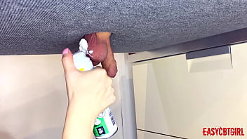 Preview 1 of Www Step Mom4com - Mistress shaves slave&#039_s hairy balls on milking table AnnyCandy Painboy