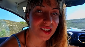 Preview 1 of Old Job - EN PUBLICO ,  CONOCI A UNA RUBIA INCREIBLE EN LA CARRETERA ,  LA CONVENCI PARA QUE ME CHUPE LA POLLA Y TRAGE SEMEN