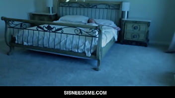 Preview 1 of Mp4 Arabian - Cute Teen Step Sister April Aniston And Her Step Brother Play Games Then Fuck In Middle Of Night POV