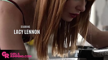 Preview 1 of China And India Is The Best Fuck - Girls Rimming - Flirty Redhead Charms The Handyman