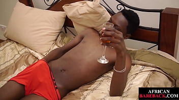 Preview 2 of X Vediz - Nubian twink fingers his asshole before jerking off for cum