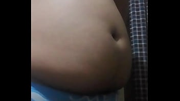 Preview 2 of French Latex - Belly inflation