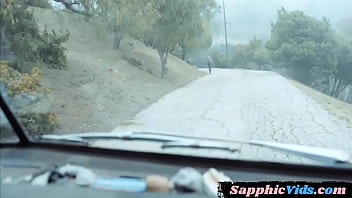 Preview 1 of Www Bdxxx Vedio - Ebony lesbian pussylicking busty milf outdoors while camping