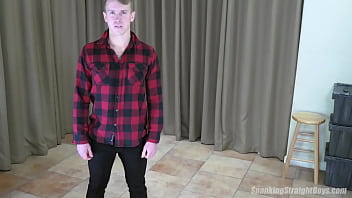 Preview 4 of Xxx Bf 22 Vod - A Straight Blonde Boy Is Spanked By A Gay Man For The First Time