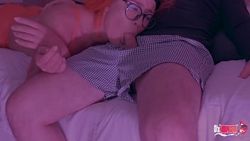 Preview 3 of Pure Hotxxx - Beautiful sexy StepMommy &amp_ Step-Son Share a Couch Step-Son fucked me in the mouth,  thinking that I do not know