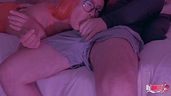 Preview 4 of Pure Hotxxx - Beautiful sexy StepMommy &amp_ Step-Son Share a Couch Step-Son fucked me in the mouth,  thinking that I do not know