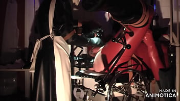 Preview 3 of Busty Girl 21 Cam4 - Rubbernurse Agnes - Pissdrinking and an intense colon treatment with final cum shot of the fuck cream