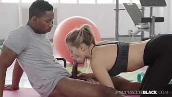 Preview 2 of Zeb Gay - PrivateBlack - Small Boobed Babe Mary Kalisy Takes A Big Black Cock!