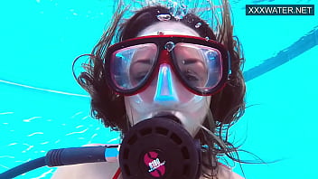 Preview 3 of Mf Mutual Masturbation - Hungarian pornstar Lana Tanga orgasming underwater