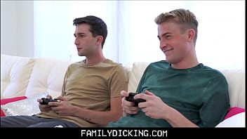 Preview 1 of Veb Vibe - Two Twink Stepbrothers Threesome With Jesse - Kai Masters,  Braden Taylor,  Jesse Zeppelin